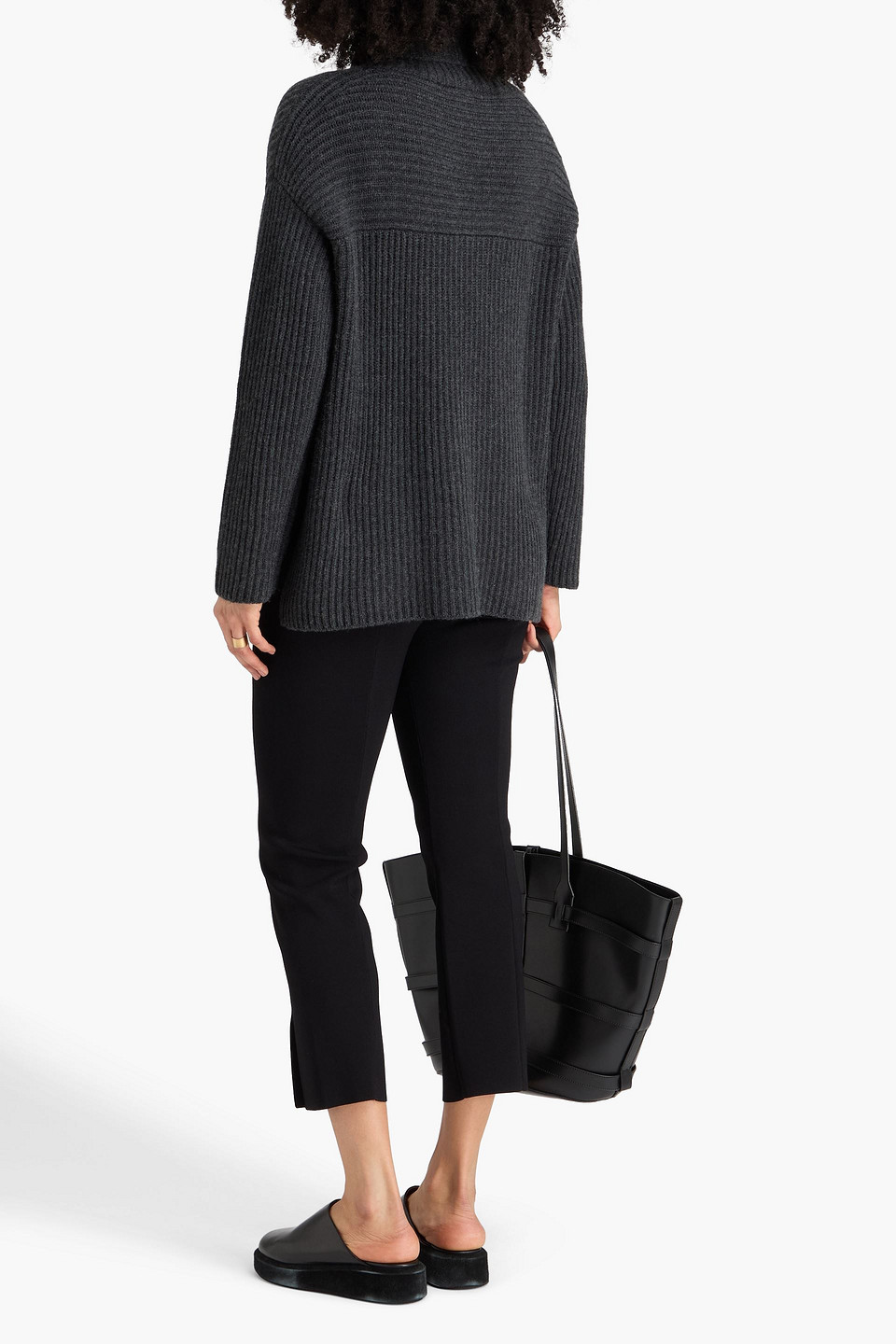  Le Kasha - Rollkragenpullover „lisbon“ Aus Geripptem Kaschmir - Grau - M/l 