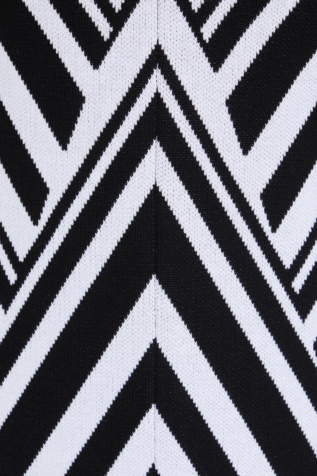 FARM RIO فستان متوسط الطول من مزيج المودال والقطن المخطط بأجزاء مقصوصة