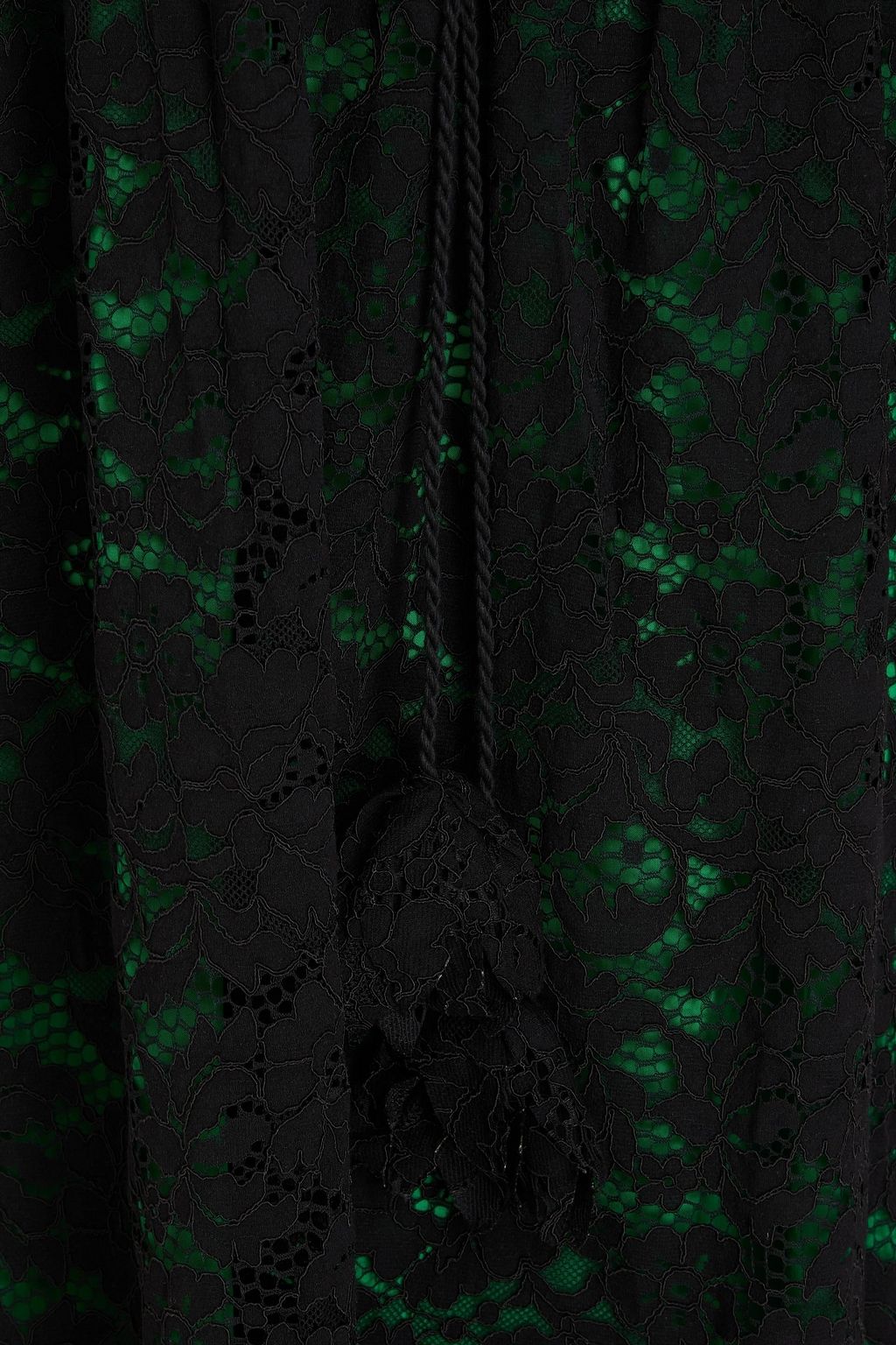 FARM RIO فستان متوسط الطول من الدانتيل المفرّغ