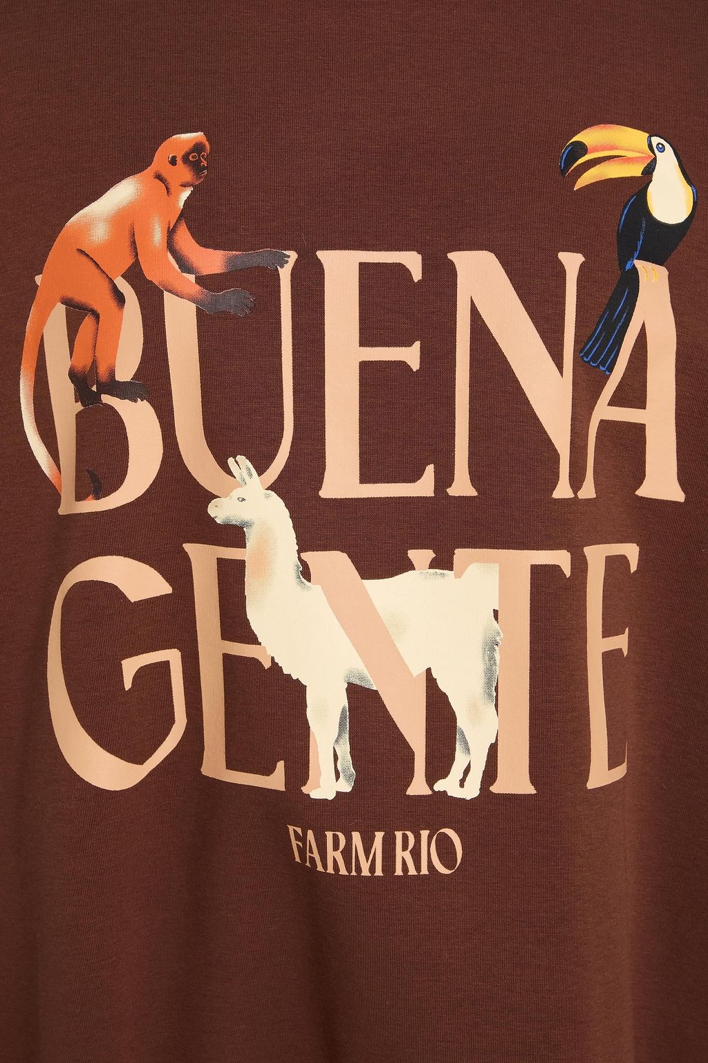 FARM RIO سويت شيرت من الصوف الناعم بطبعات