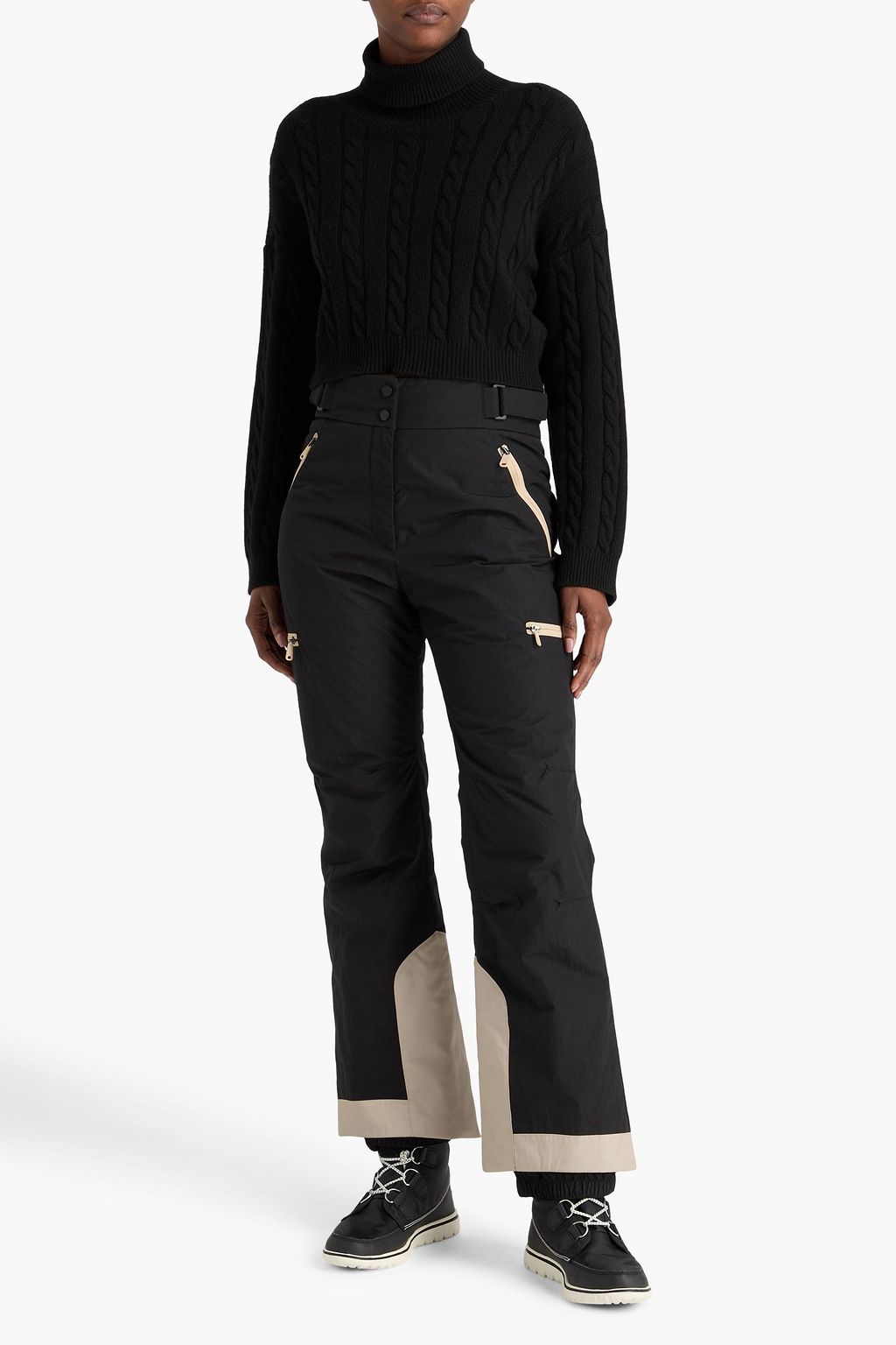 BRUNELLO CUCINELLI Two-tone bootcut ski pants