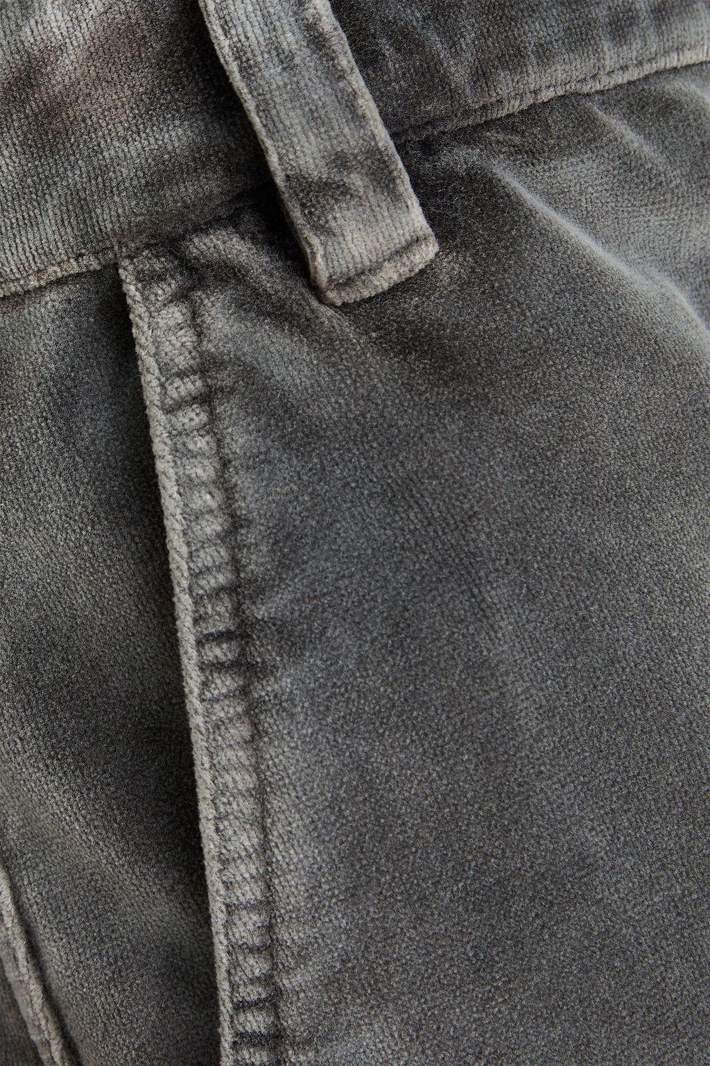 BRUNELLO CUCINELLI Cotton-velvet straight-leg pants