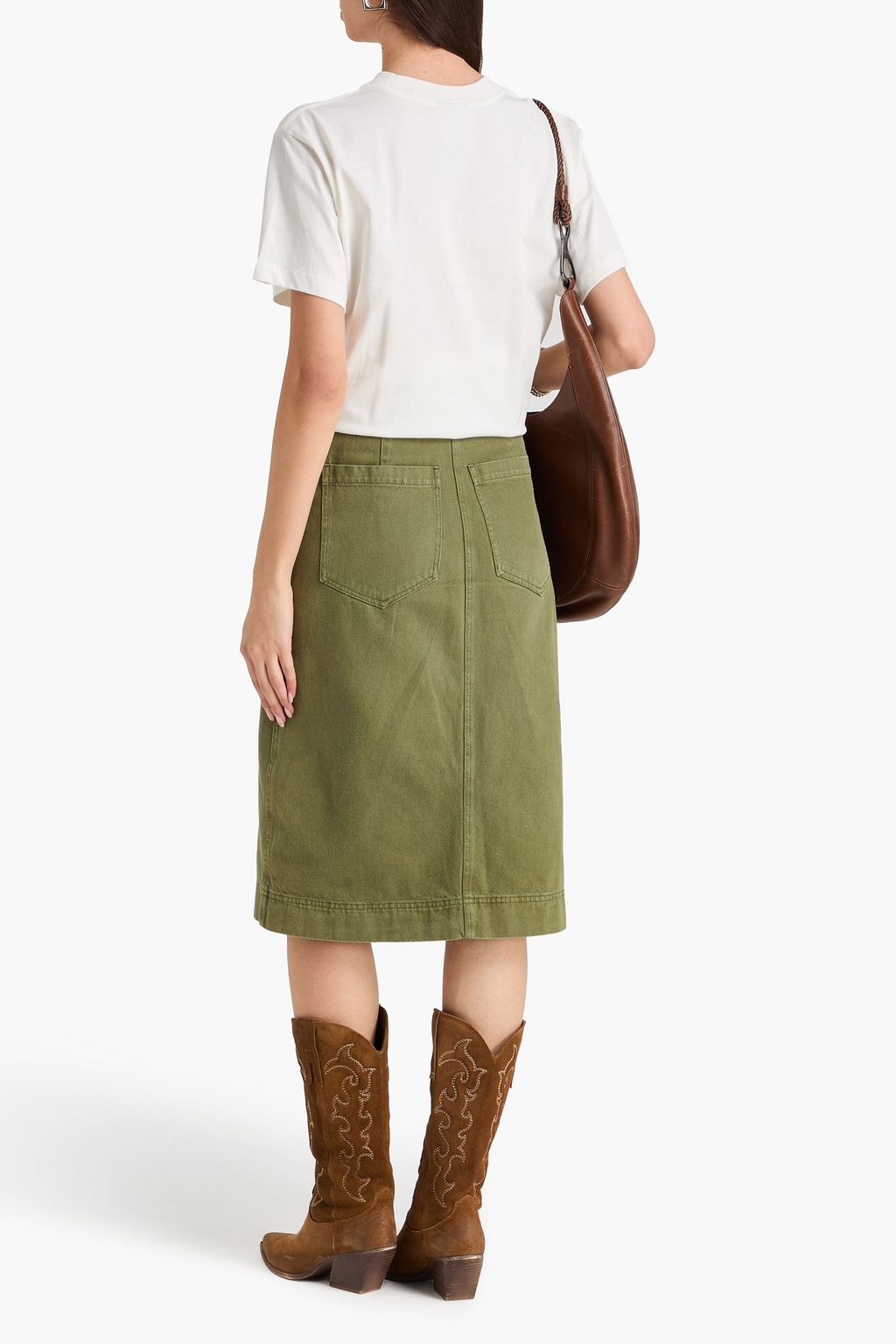 FARM RIO Printed cotton-jersey T-shirt