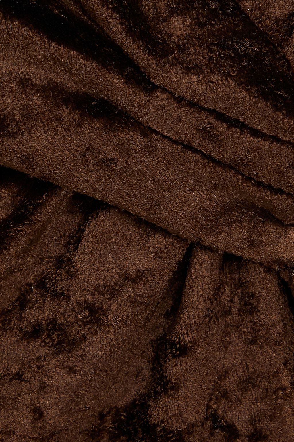 NANUSHKA Twisted cutout crushed-velvet maxi dress