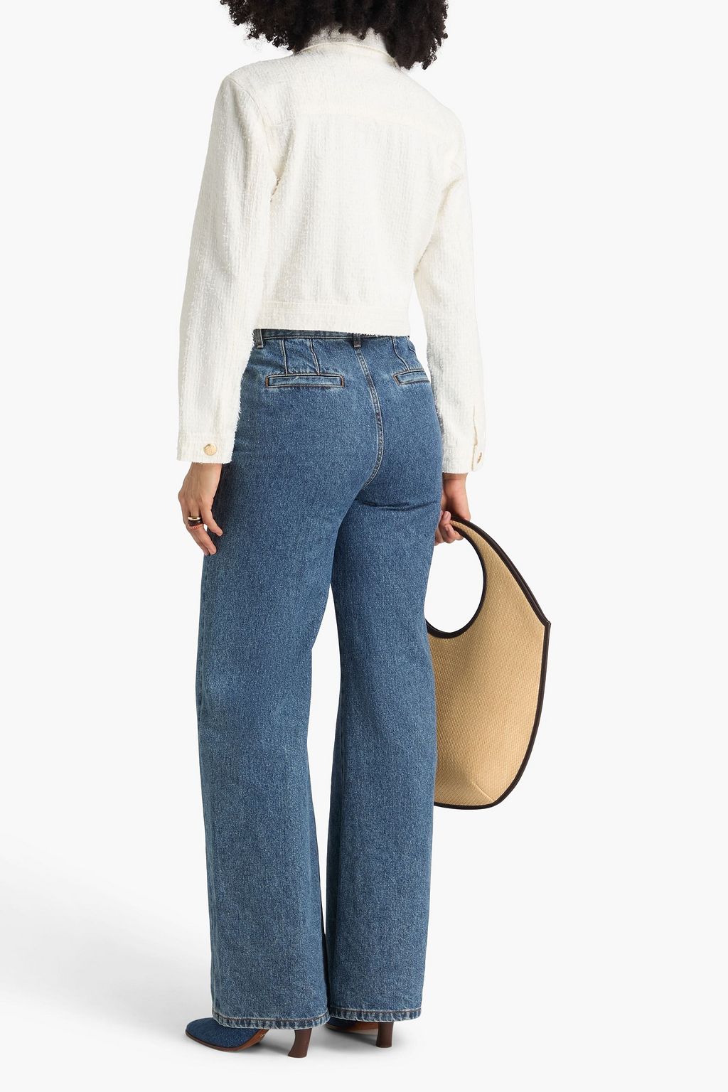 FARM RIO Jacke aus Baumwoll-Twill mit Fransen