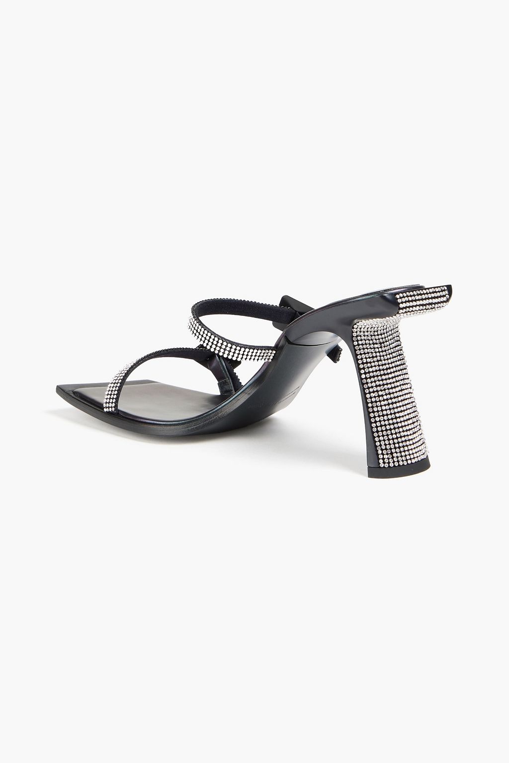 BENEDETTA BRUZZICHES صندل Ewa من الساتان مزين بالكريستال