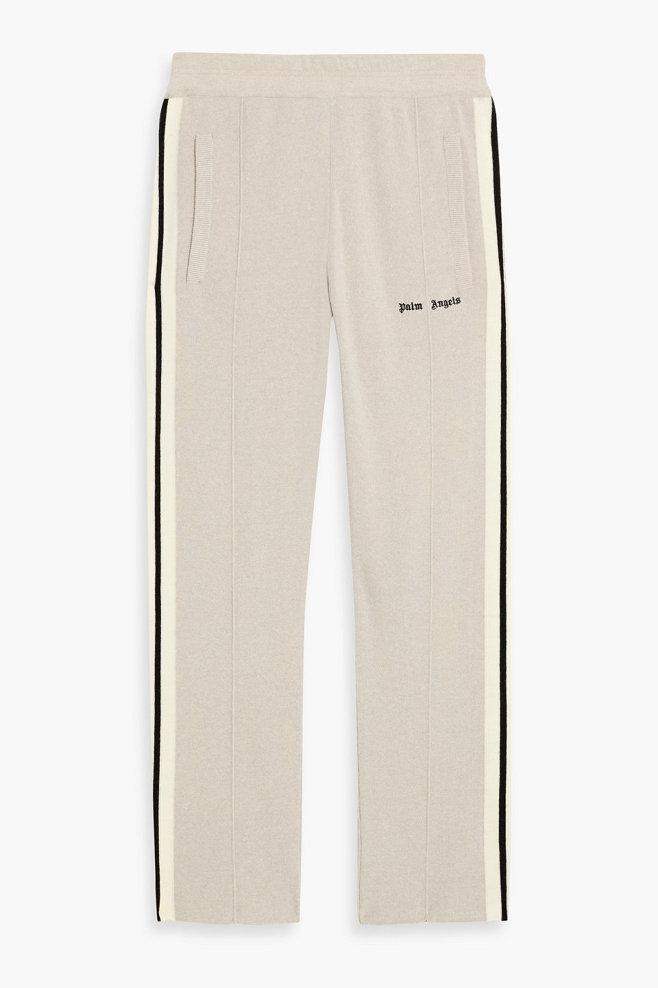palm angels - knitted track pants - neutral - l