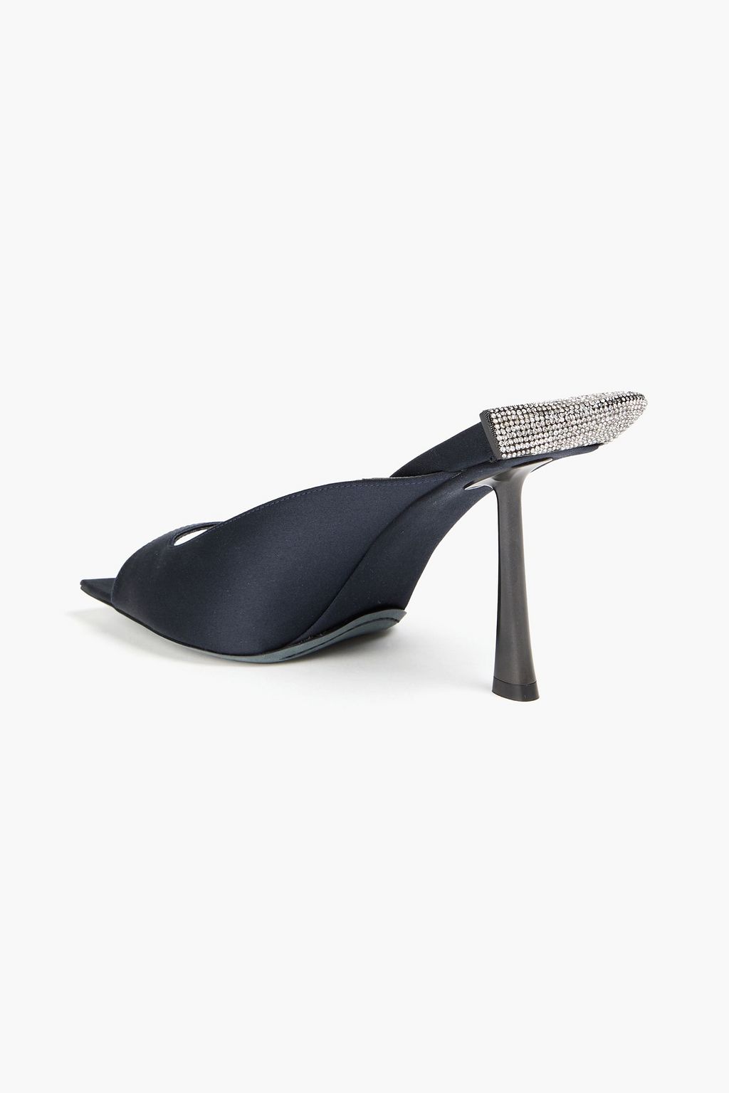 BENEDETTA BRUZZICHES Cossira crystal-embellished satin mules