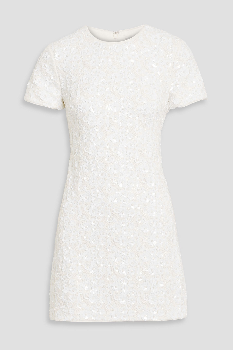 Simkhai Clove Embellished Satin Mini Dress In White