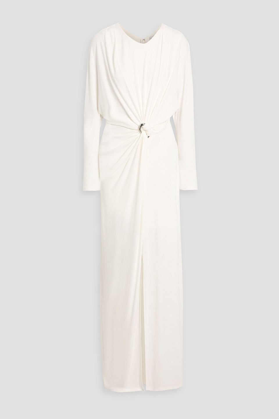 Simkhai Maisie Ruched Jersey Maxi Dress In White