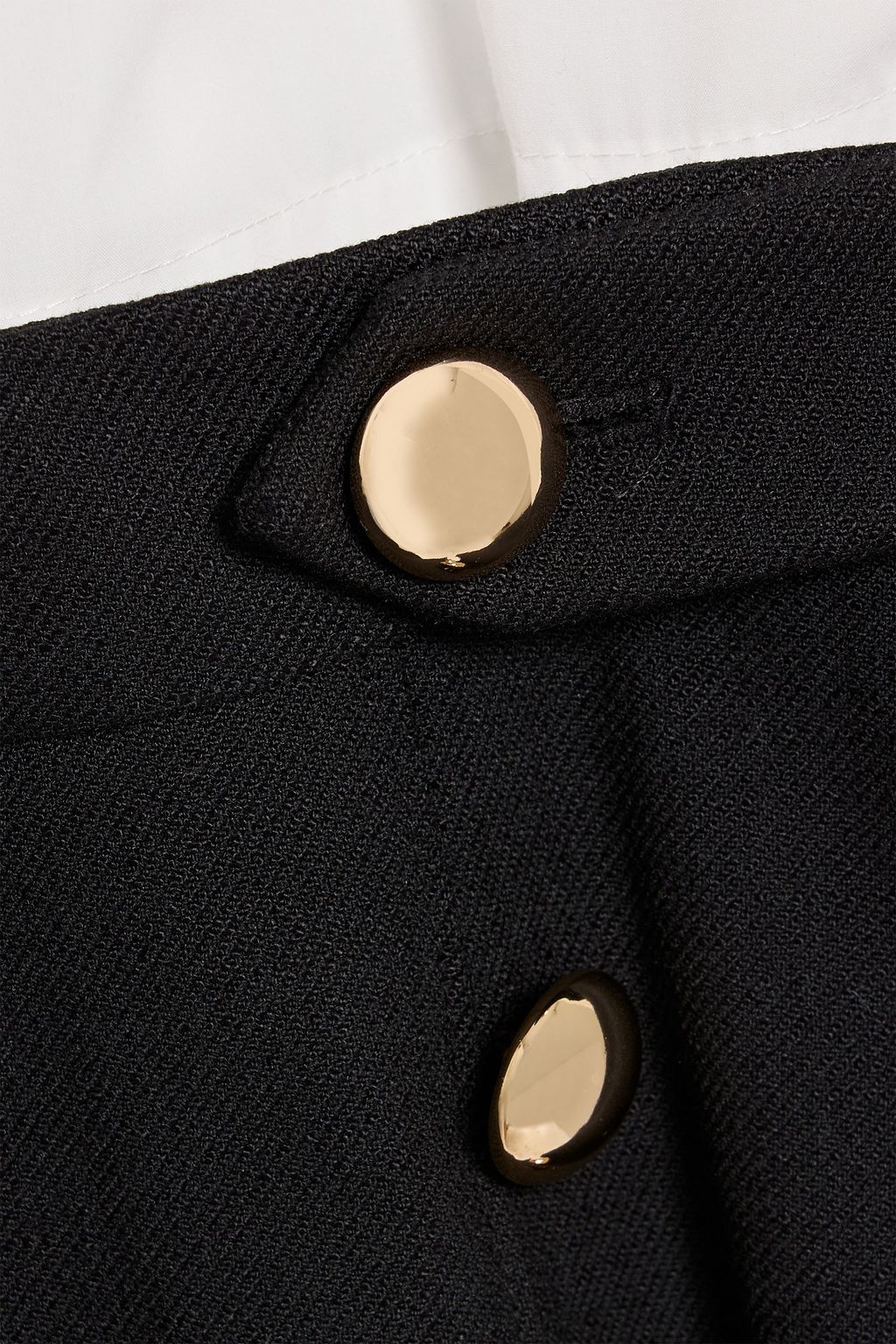 SIMKHAI Warren poplin and twill mini shirt dress