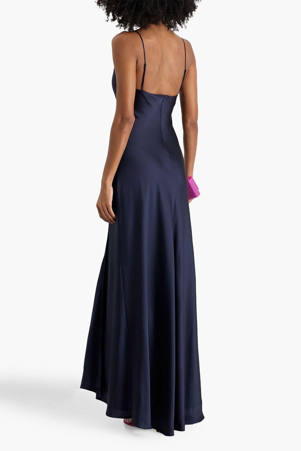 SIMKHAI Finley draped satin gown