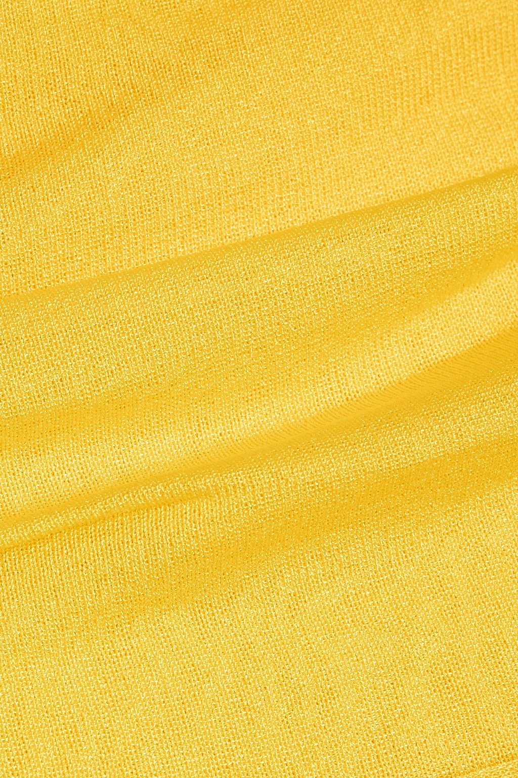 SIMKHAI Laurelle off-the-shoulder ribbed-knit maxi dress