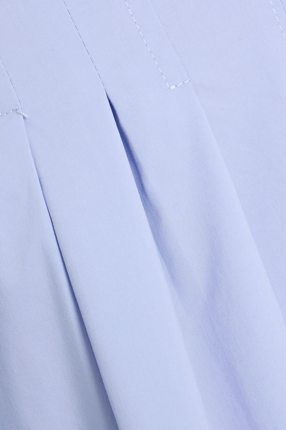 Simkhai Kittiya Pleated Cotton-blend Poplin Midi Dress In Blue