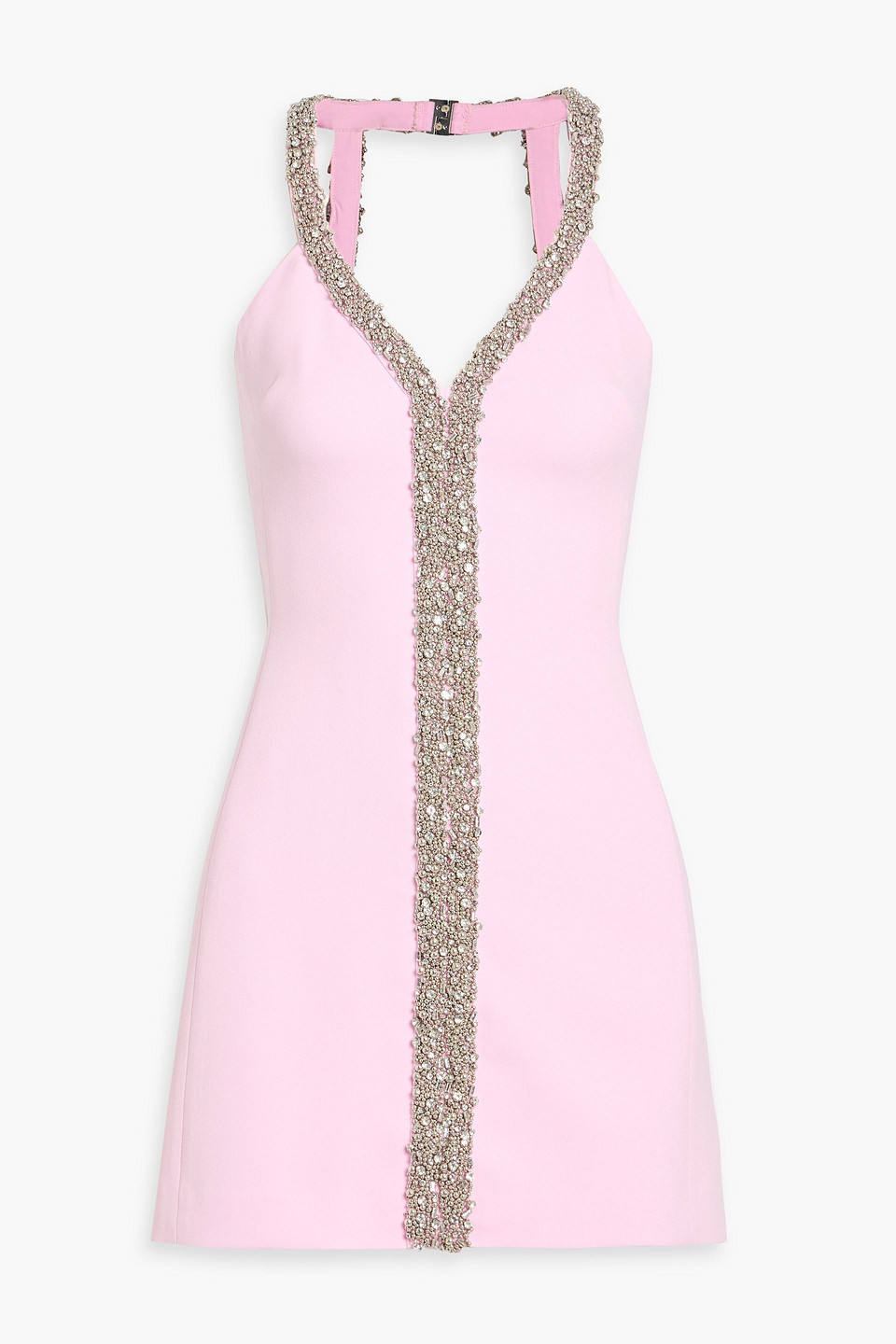 Simkhai Davia Embellished Crepe Mini Dress In Pink