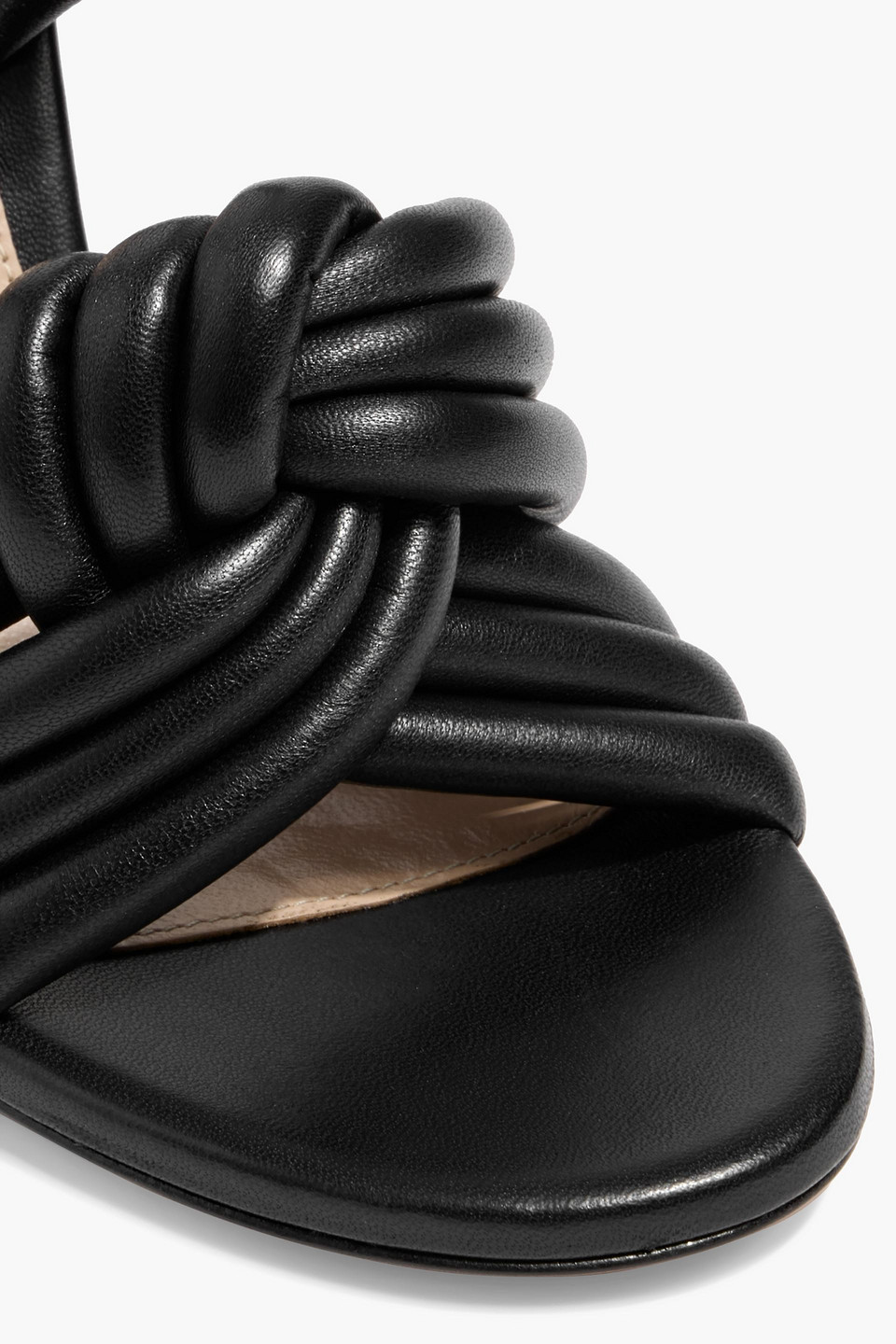 Gianvito Rossi Ottavia 95 Nappa Leather Sandals In Black