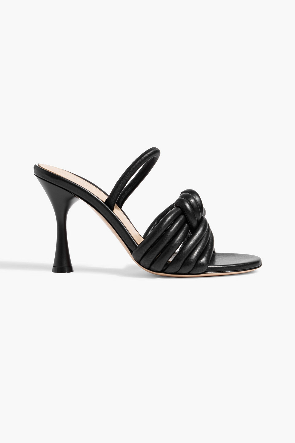 Gianvito Rossi Ottavia 95 Nappa Leather Sandals In Black
