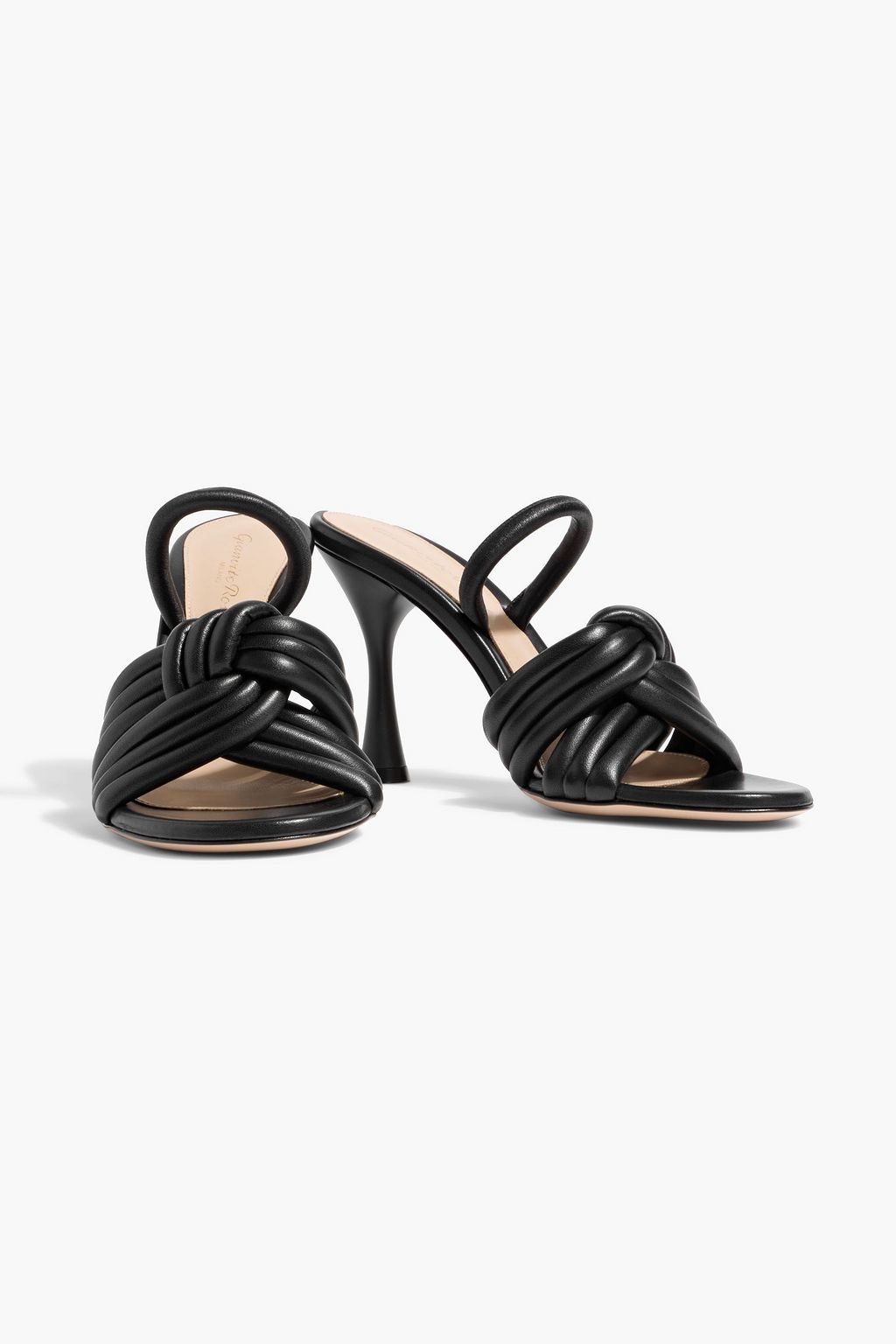 GIANVITO ROSSI Ottavia twisted leather mules