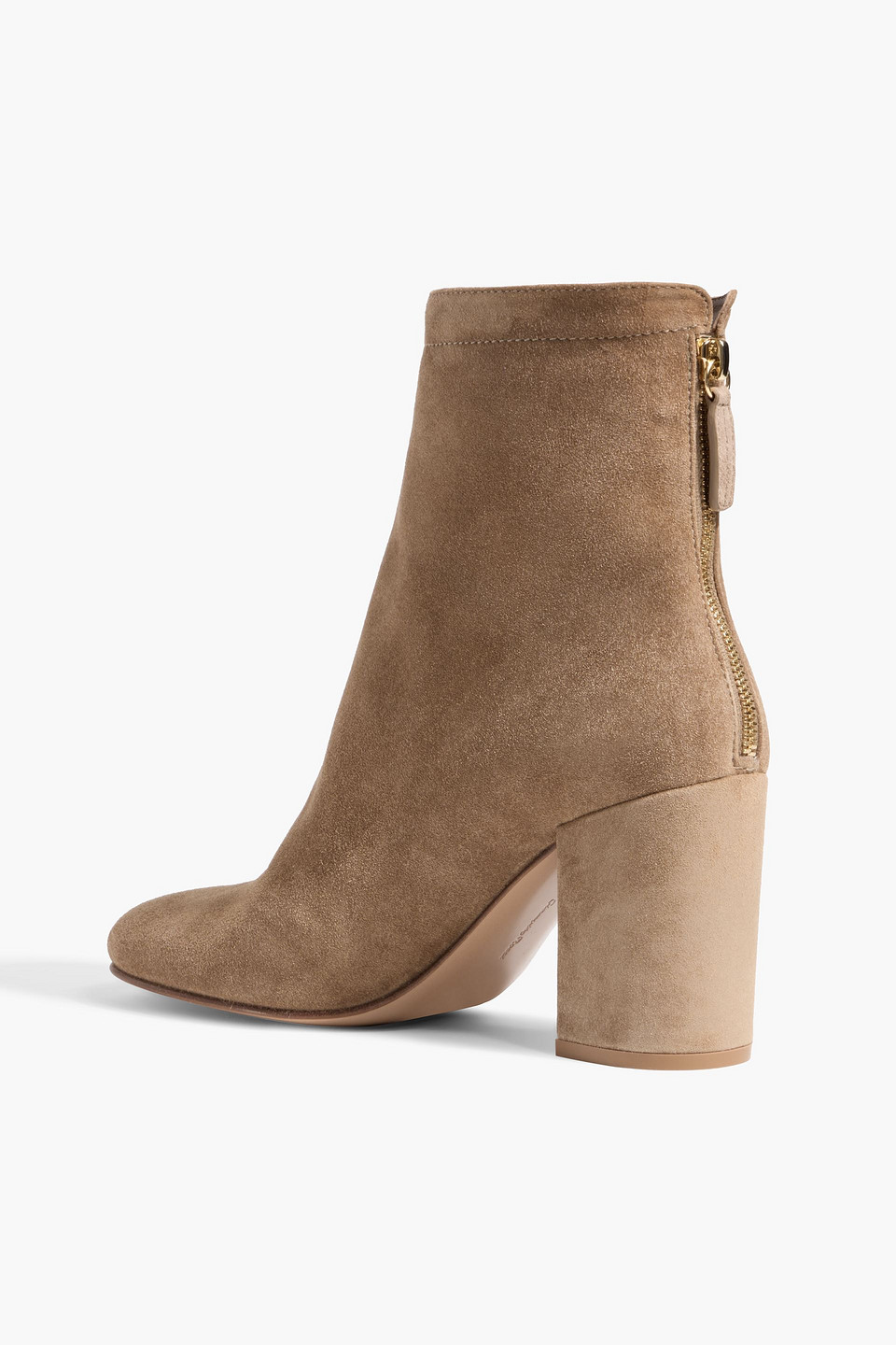 Gianvito Rossi Bellamy Suede Ankle Boots In Brown