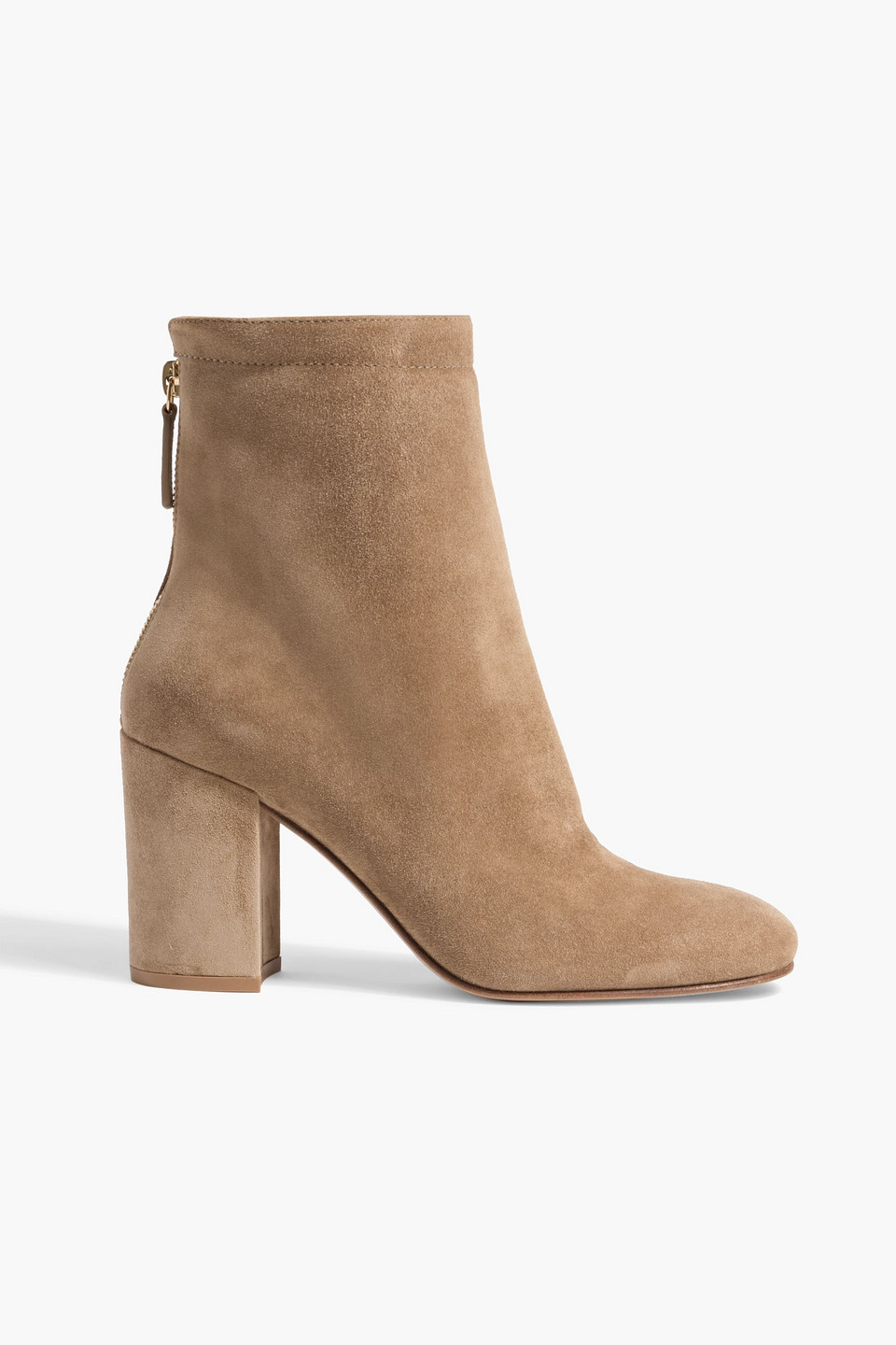 Gianvito Rossi Bellamy Suede Ankle Boots In Brown
