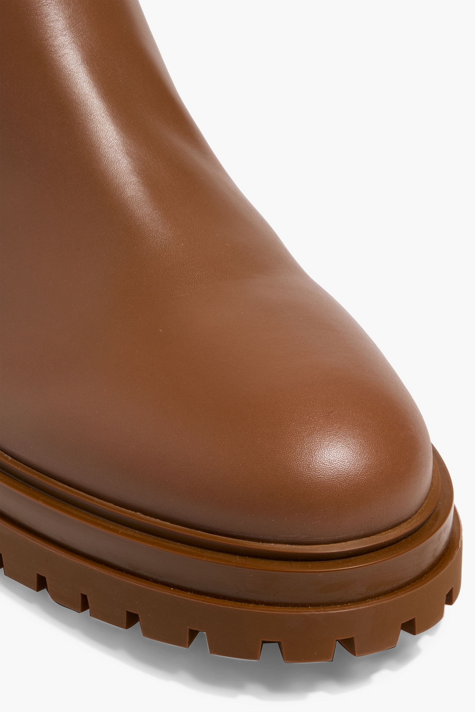 Gianvito Rossi Harry Leather Chelsea Boots In Brown