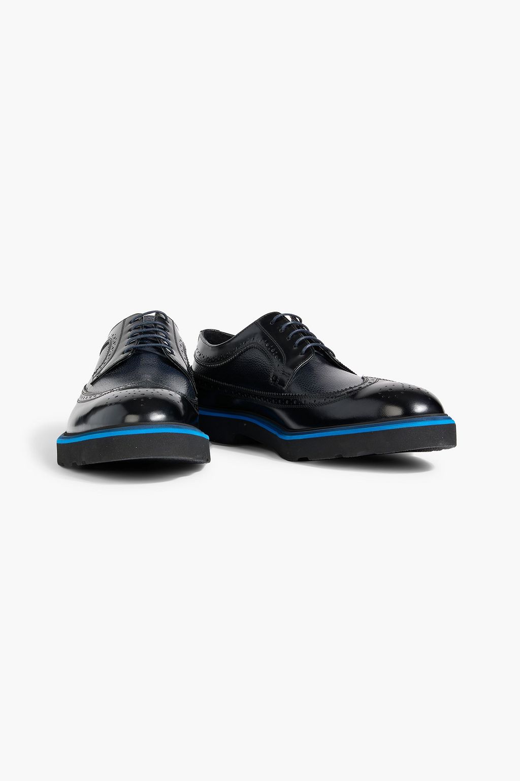 PAUL SMITH Count smooth and pebbled-leather Oxford brogues | THE