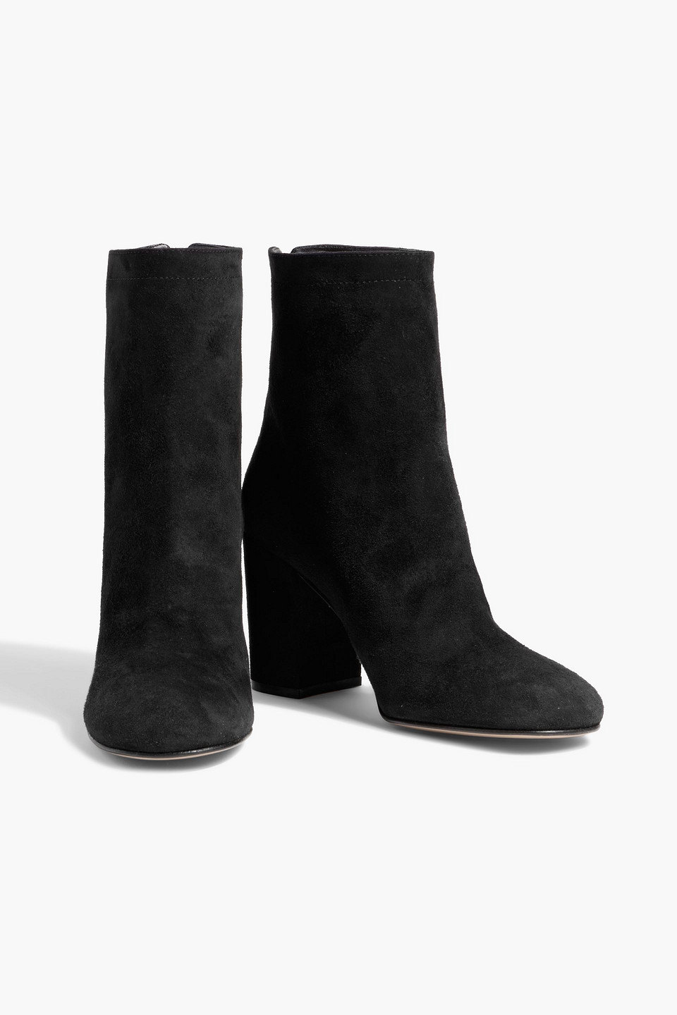 Gianvito Rossi Bellamy Suede Ankle Boots In Black