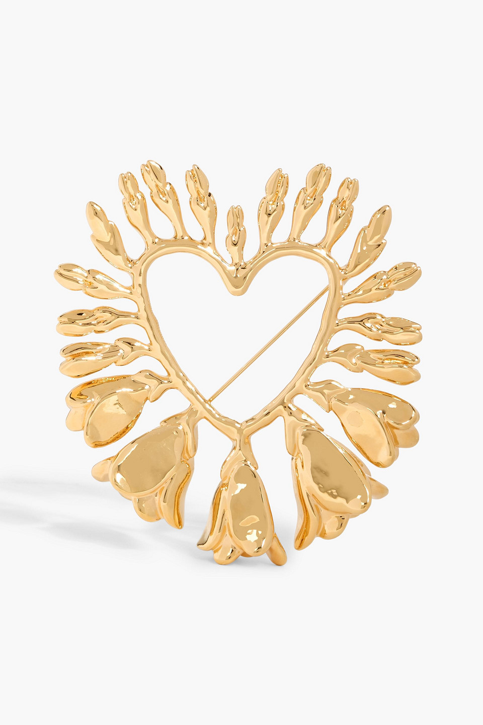 Oscar De La Renta Gold-tone Brooch