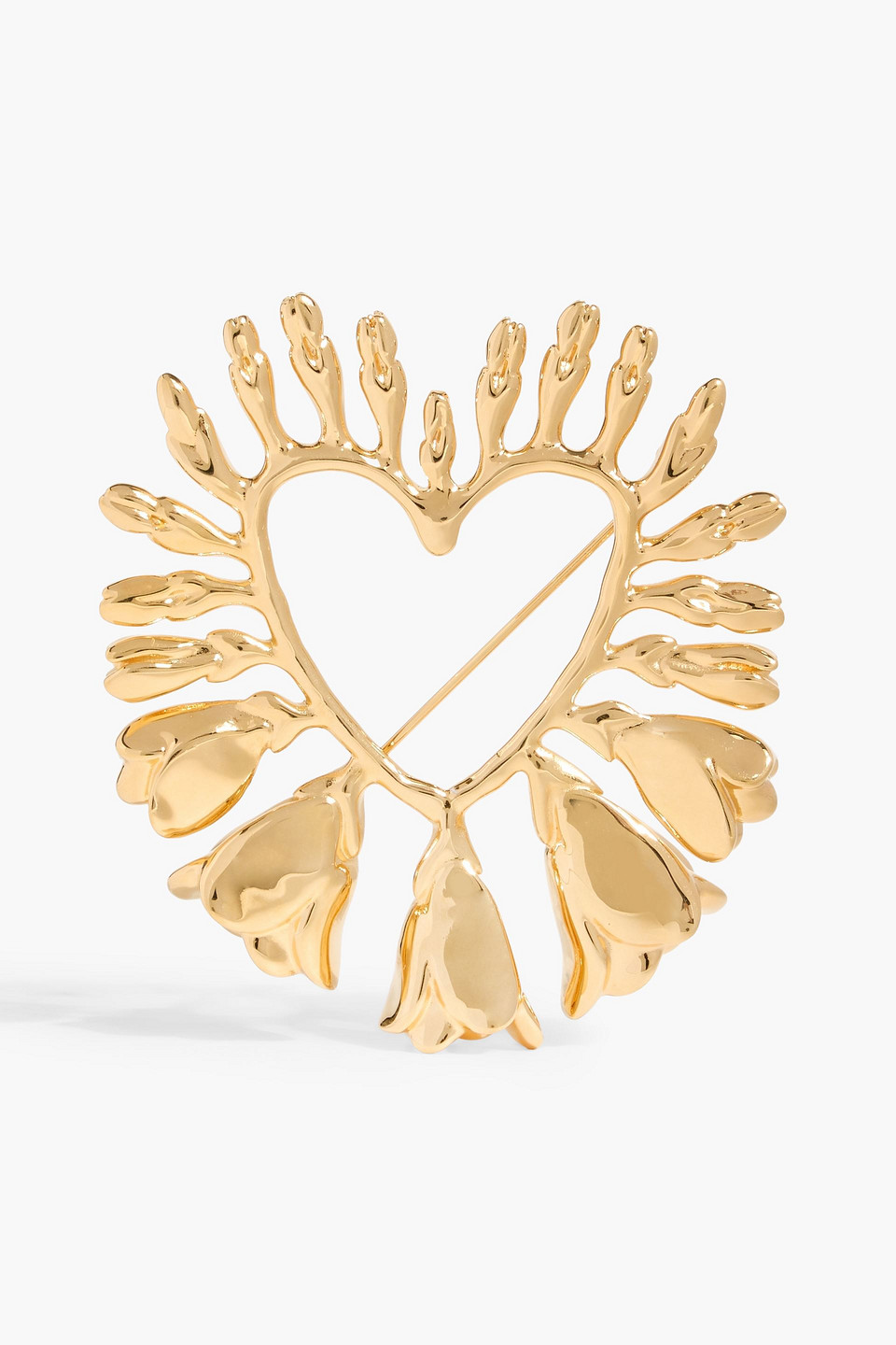 Oscar De La Renta Gold-tone Brooch