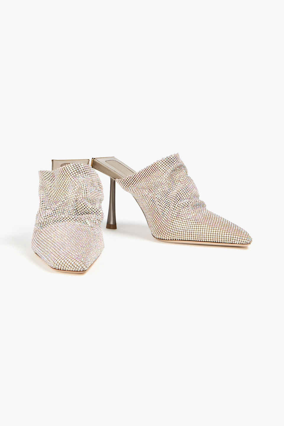  Benedetta Bruzziches - Goliarda Chainmail Mules - Metallic - Eu 36 