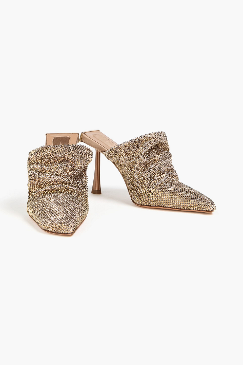  Benedetta Bruzziches - Goliarda Chainmail Mules - Metallic - Eu 36 