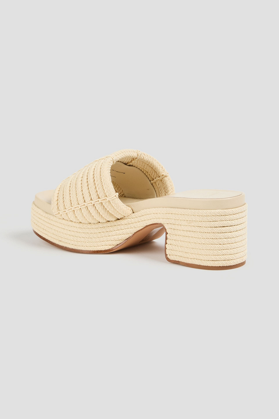  Vince. - Margo Rope Platform Mules - White - Eu 37 