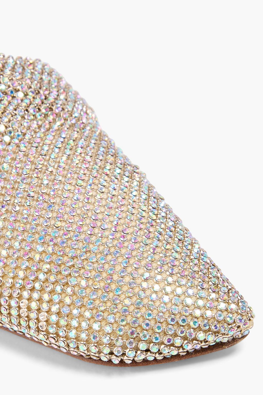 BENEDETTA BRUZZICHES حذاء ميول Elena من ساتان مزين بالكريستال