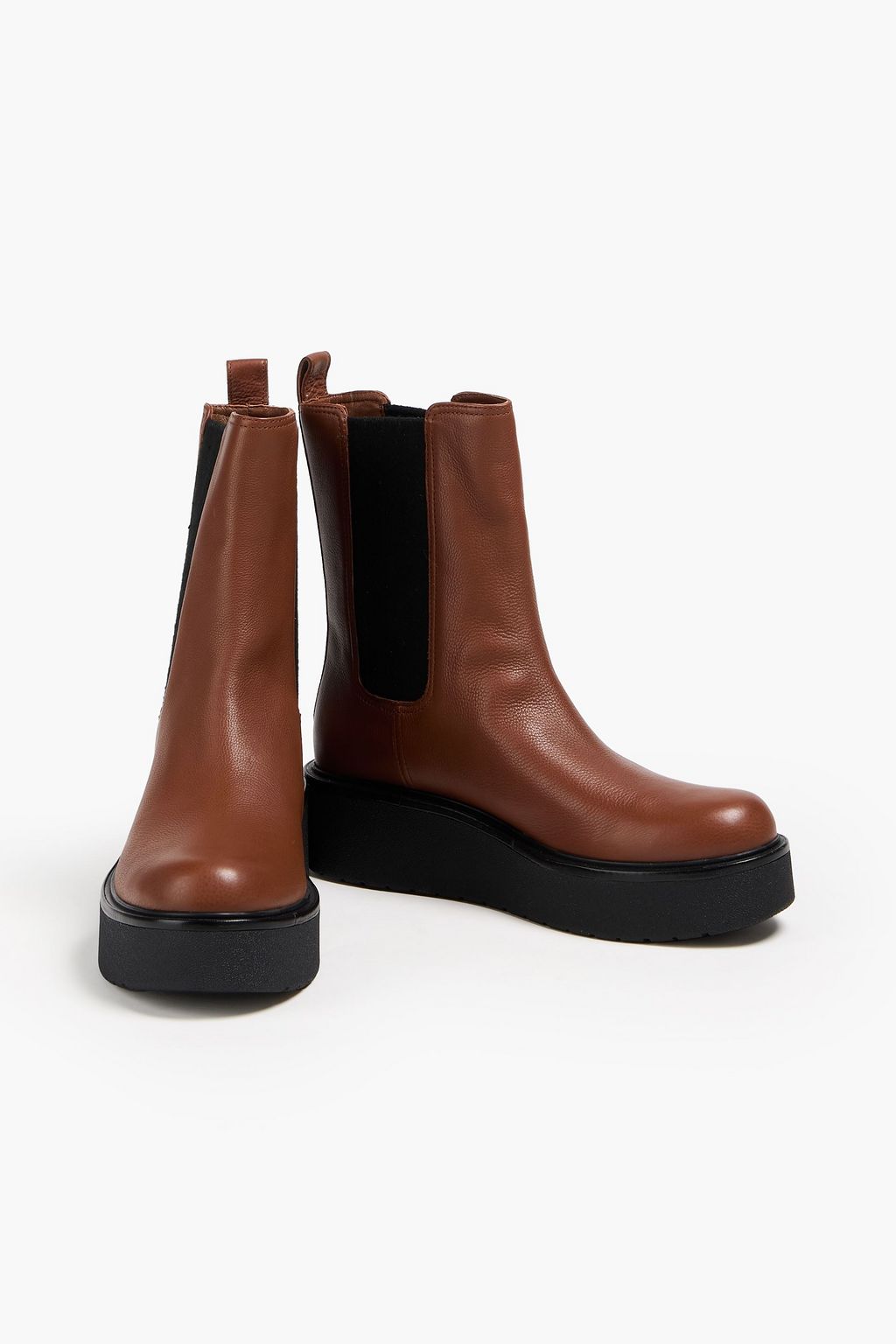 VINCE. Brinton leather platform Chelsea boots