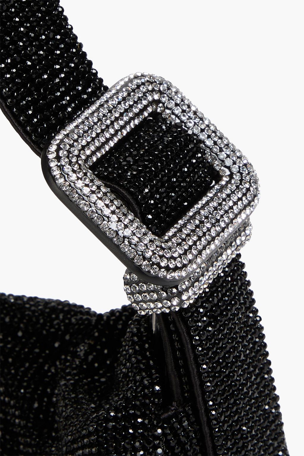 BENEDETTA BRUZZICHES Vitty La Mignon crystal-embellished satin shoulder bag