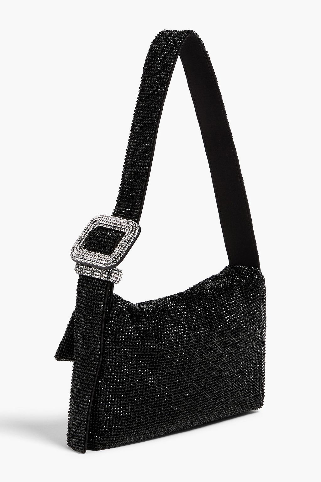 BENEDETTA BRUZZICHES Vitty La Mignon crystal-embellished satin shoulder bag