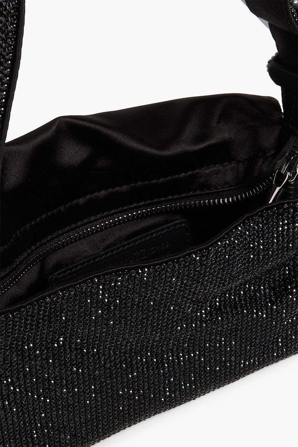 BENEDETTA BRUZZICHES Vitty La Mignon crystal-embellished satin shoulder bag