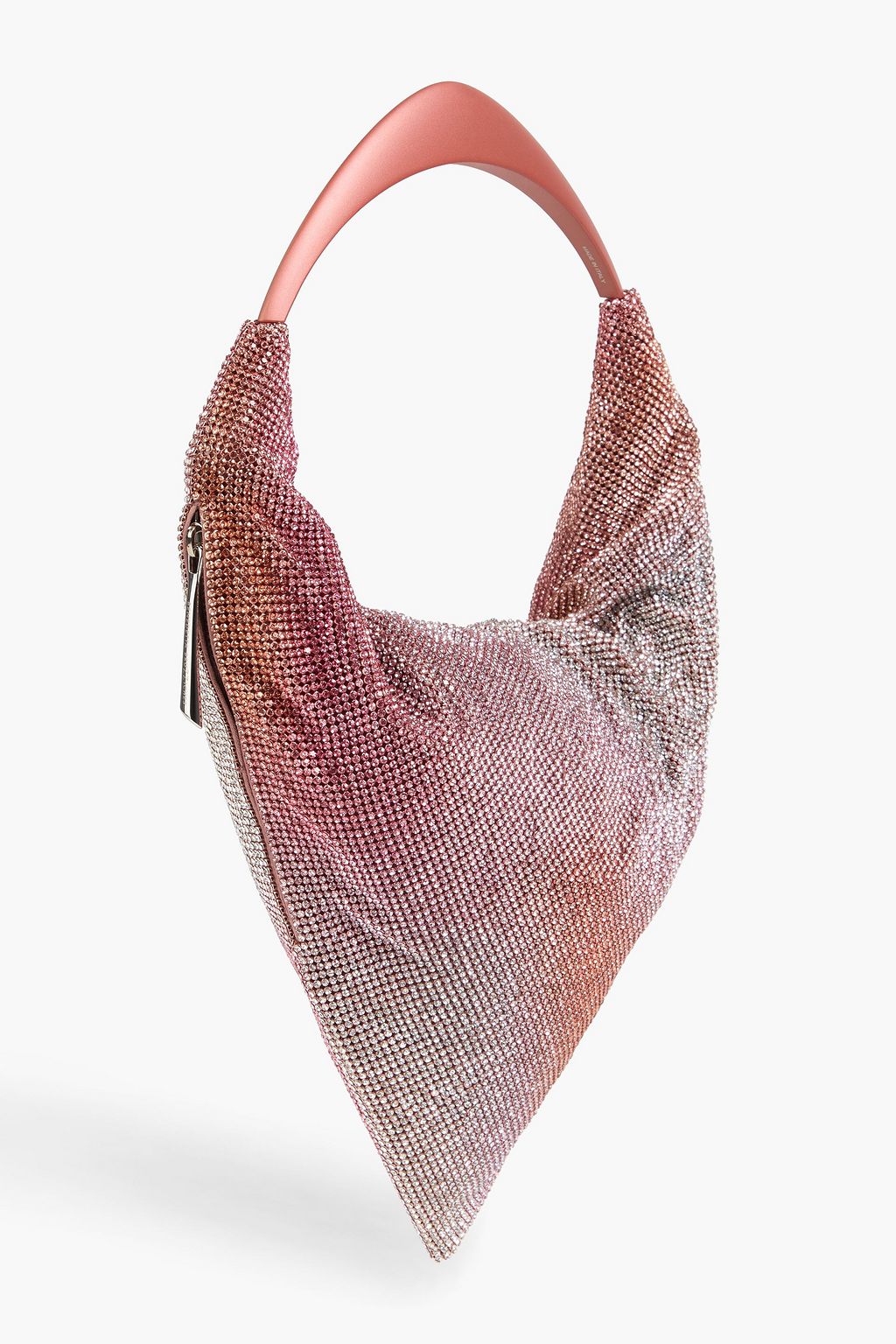 BENEDETTA BRUZZICHES حقيبة كتف "أورسولينا" من الزرد ومزينة بالكريستال