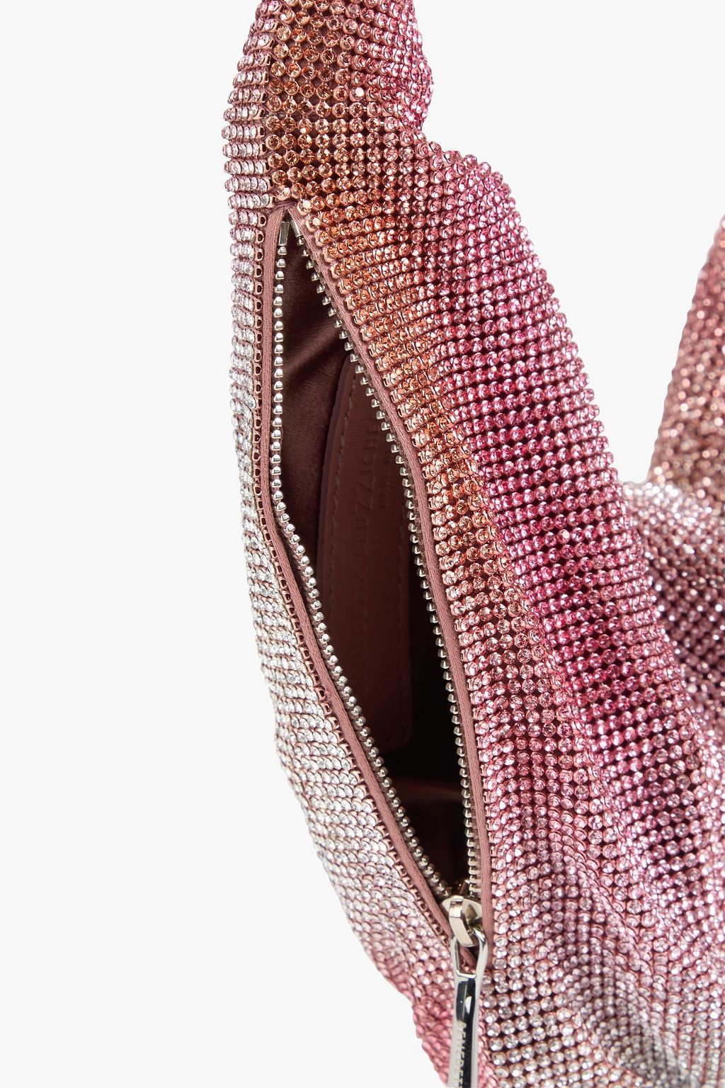 BENEDETTA BRUZZICHES حقيبة كتف "أورسولينا" من الزرد ومزينة بالكريستال