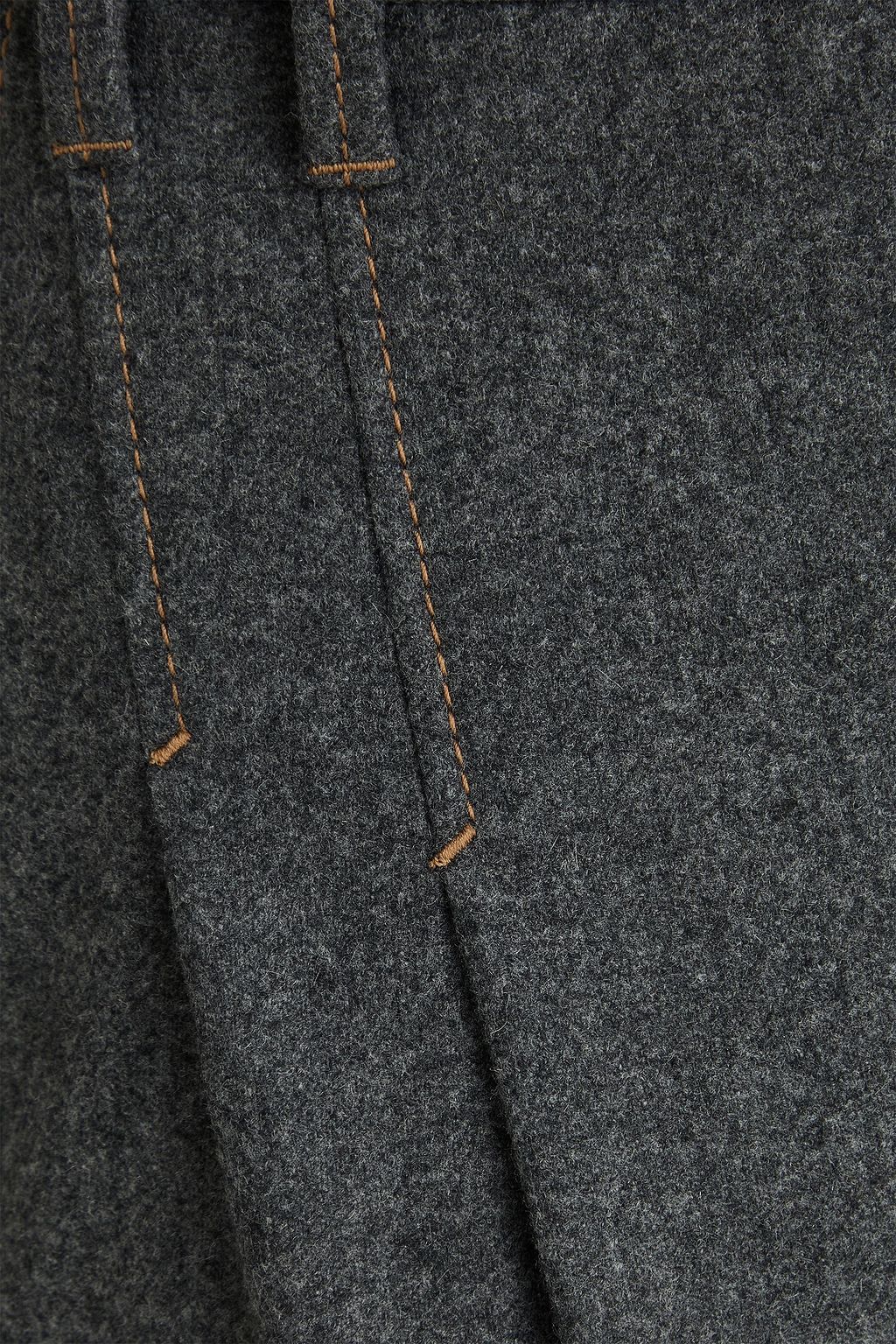 BRUNELLO CUCINELLI Hose mit geradem Bein aus Flanell aus einer Woll-Kaschmirmischung