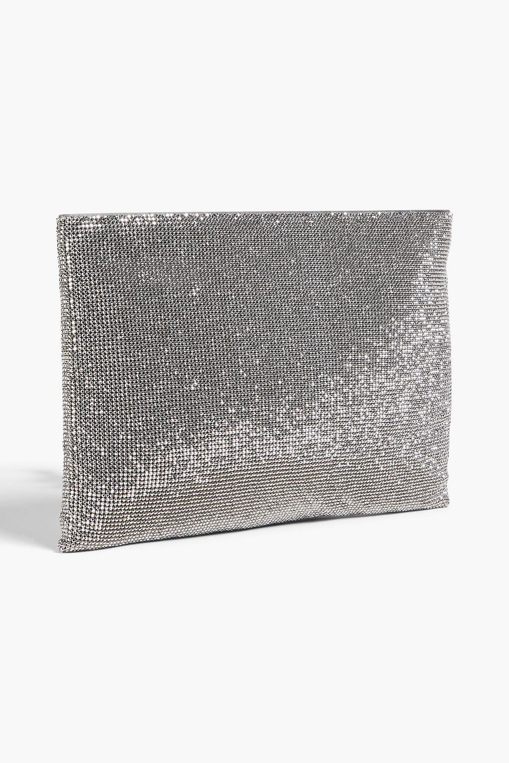 BENEDETTA BRUZZICHES La Luisa crystal-embellished silk-satin pouch