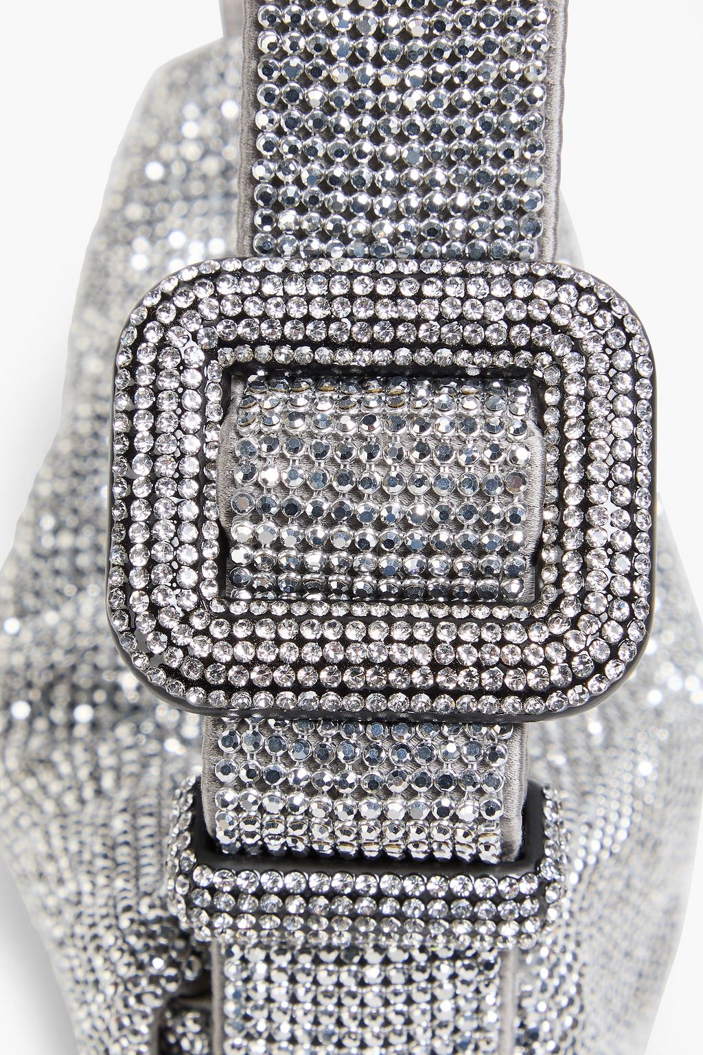 BENEDETTA BRUZZICHES حقيبة كتف "فيتي لا مينون" مصنوعة من الساتان ومزيّنة بالكريستال