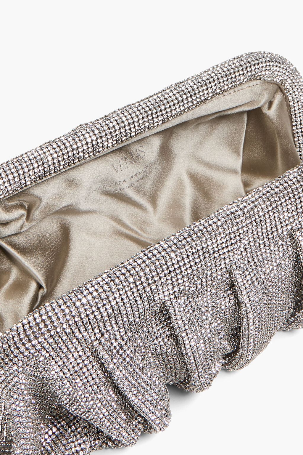 BENEDETTA BRUZZICHES Venus La Grande crystal-embellished chainmail clutch
