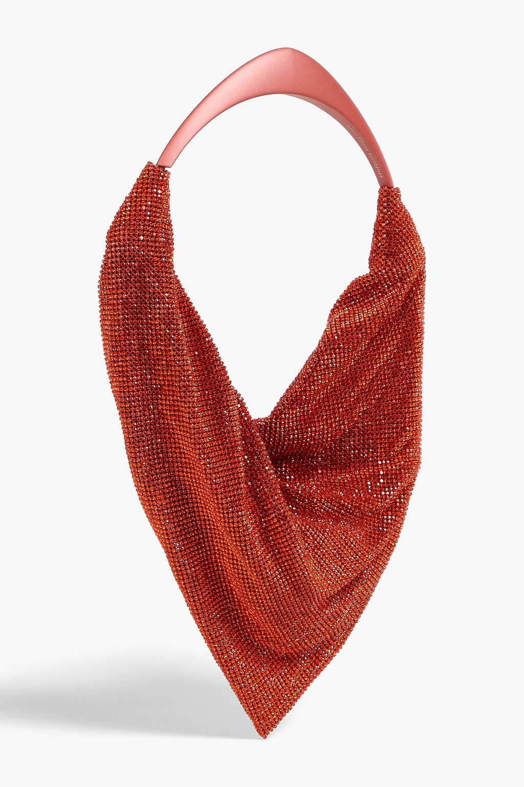 BENEDETTA BRUZZICHES حقيبة كتف "أورسولينا" من الزرد ومزينة بالكريستال