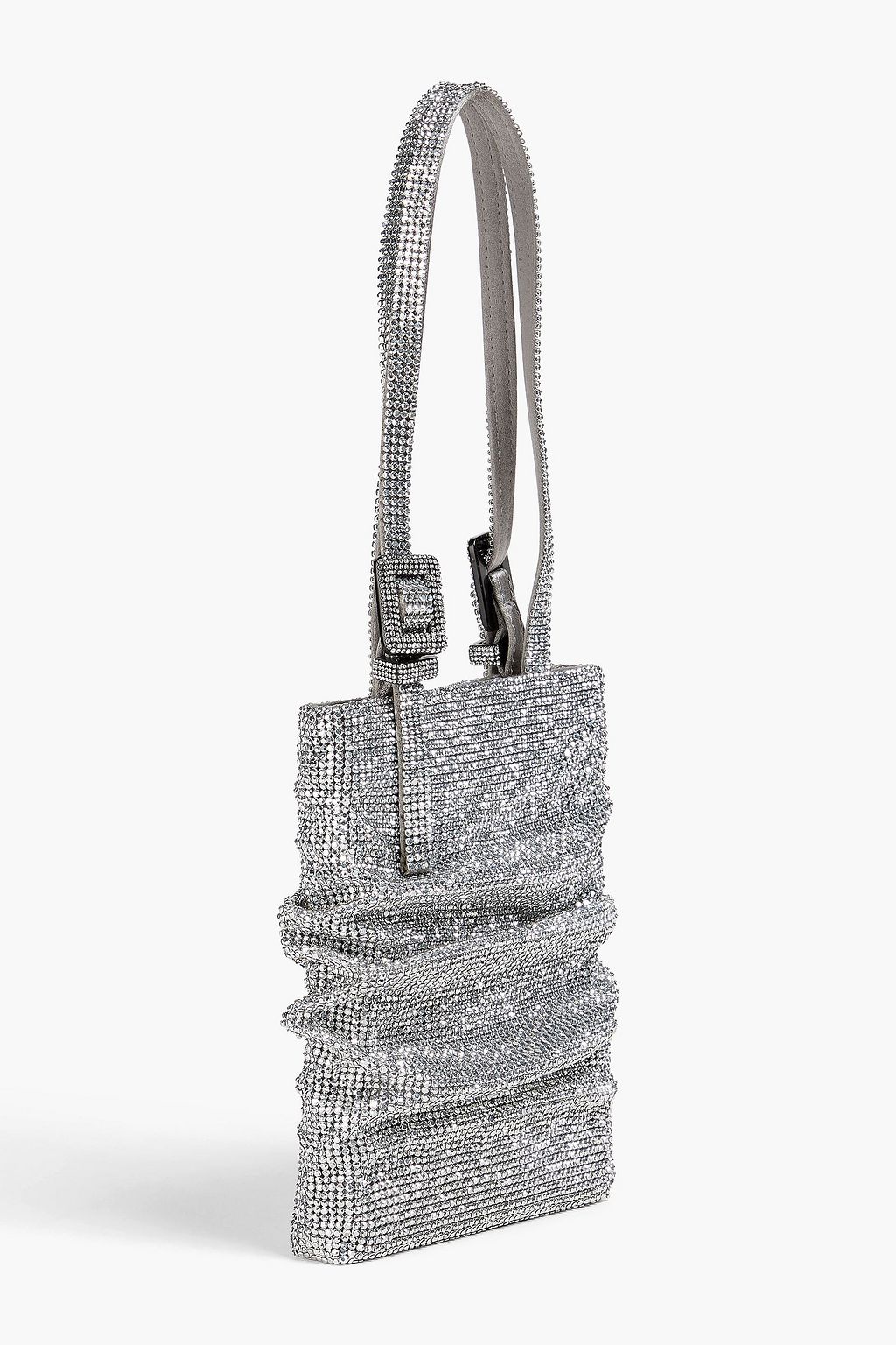 BENEDETTA BRUZZICHES حقيبة توت "لولو لا بيتيت" من الزرد بتصميم منسدل مزيّنة بالكريستال