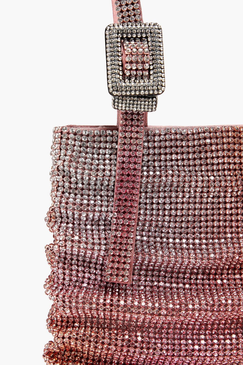 BENEDETTA BRUZZICHES حقيبة توت "لولو لا بيتيت" من الزرد بتصميم منسدل مزيّنة بالكريستال