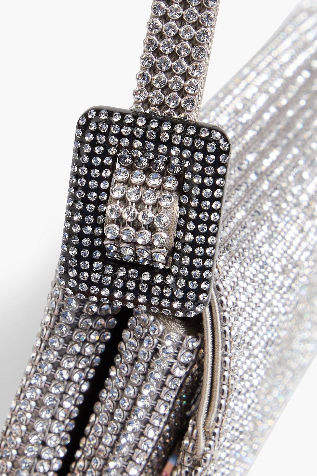 BENEDETTA BRUZZICHES حقيبة كتف Vitissima من الساتان مزينة بالكريستال