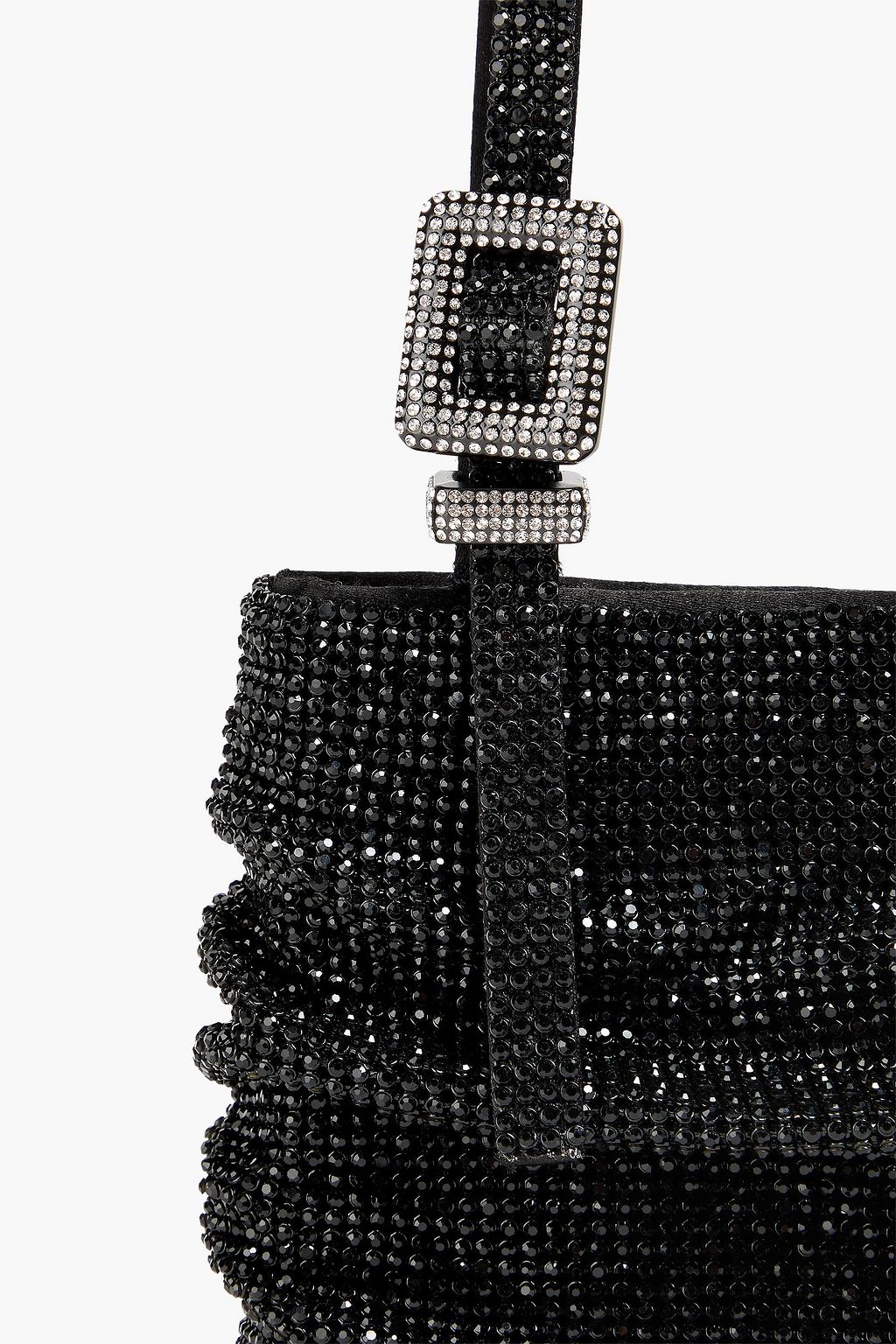 BENEDETTA BRUZZICHES حقيبة توت "لولو لا بيتيت" من الزرد بتصميم منسدل مزيّنة بالكريستال