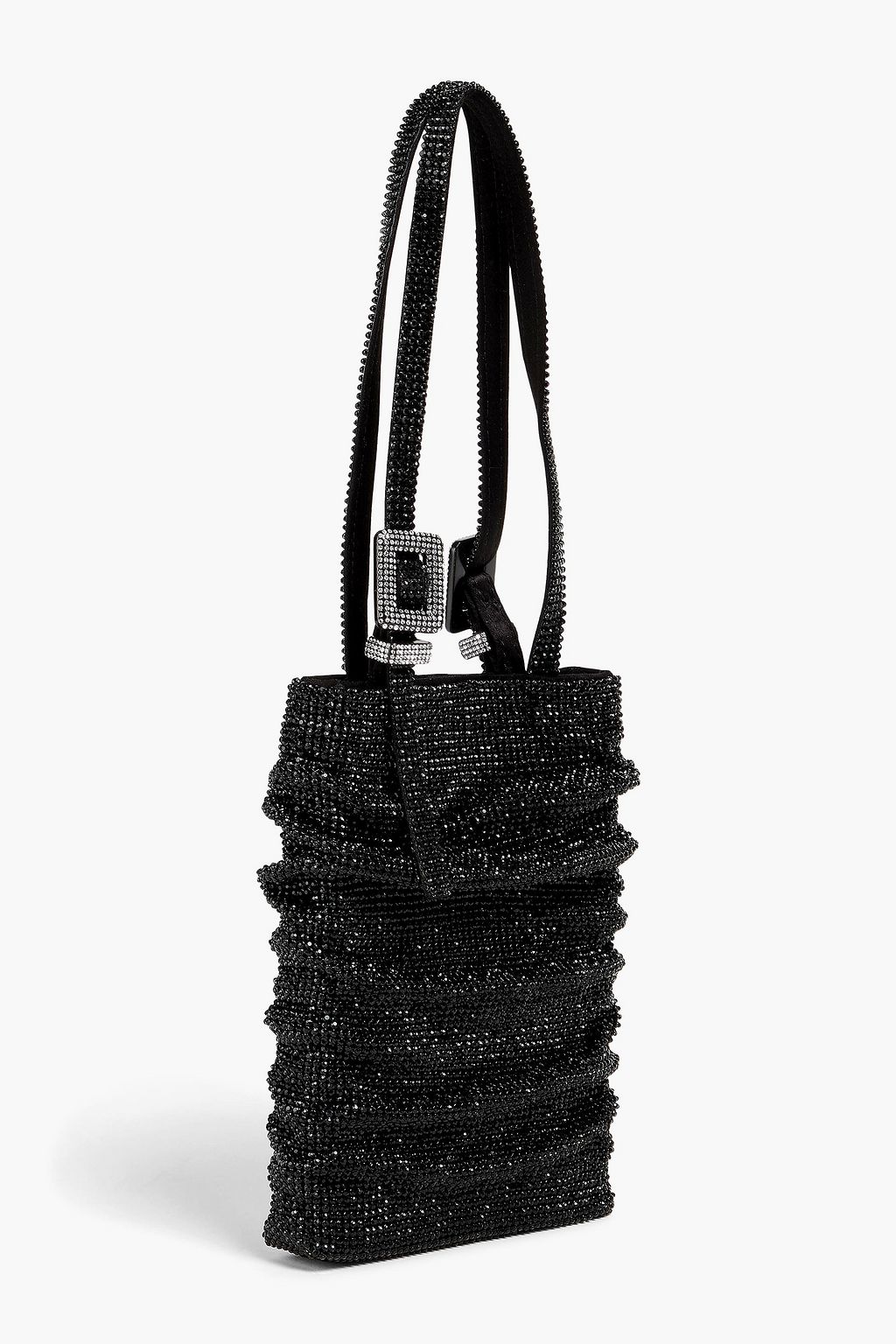 BENEDETTA BRUZZICHES حقيبة توت "لولو لا بيتيت" من الزرد بتصميم منسدل مزيّنة بالكريستال