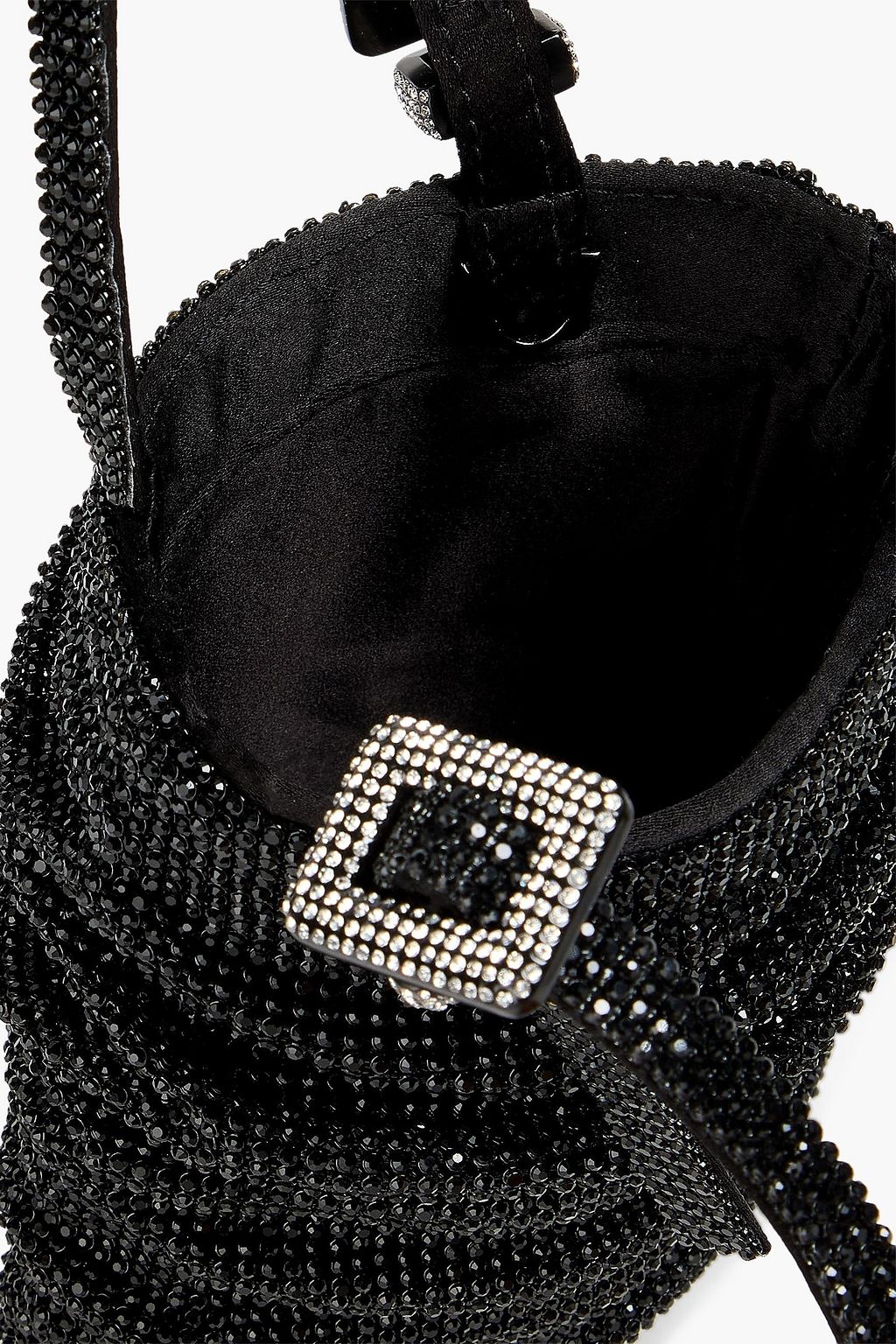 BENEDETTA BRUZZICHES حقيبة توت "لولو لا بيتيت" من الزرد بتصميم منسدل مزيّنة بالكريستال